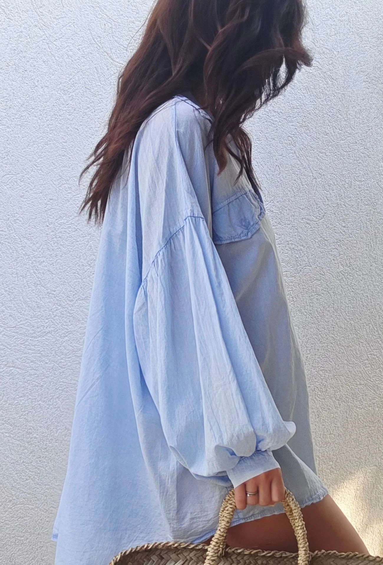 Chemise oversize NORA bleu – Image 4