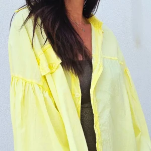 Chemise oversize NORA jaune