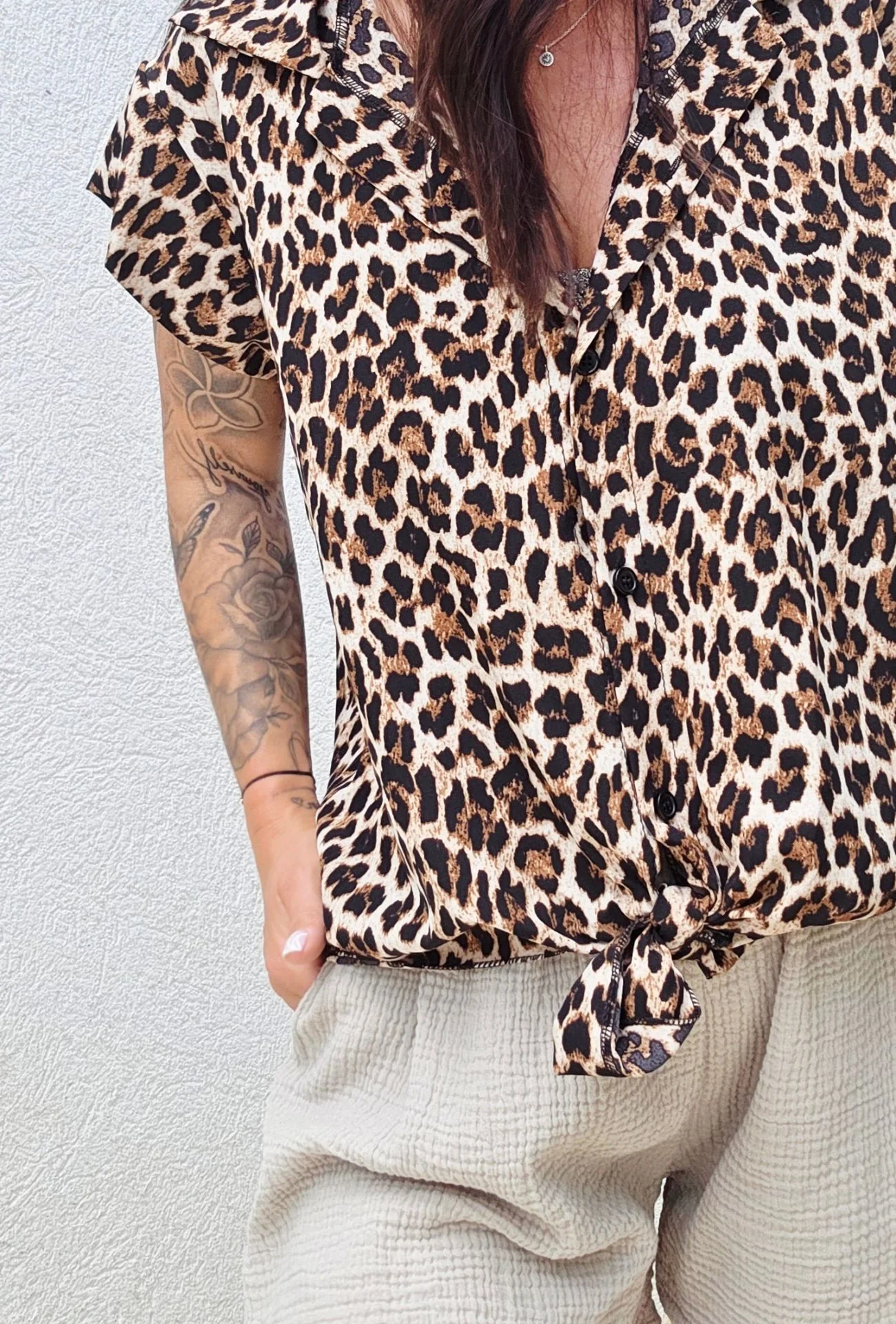 Blouse noeud LEO