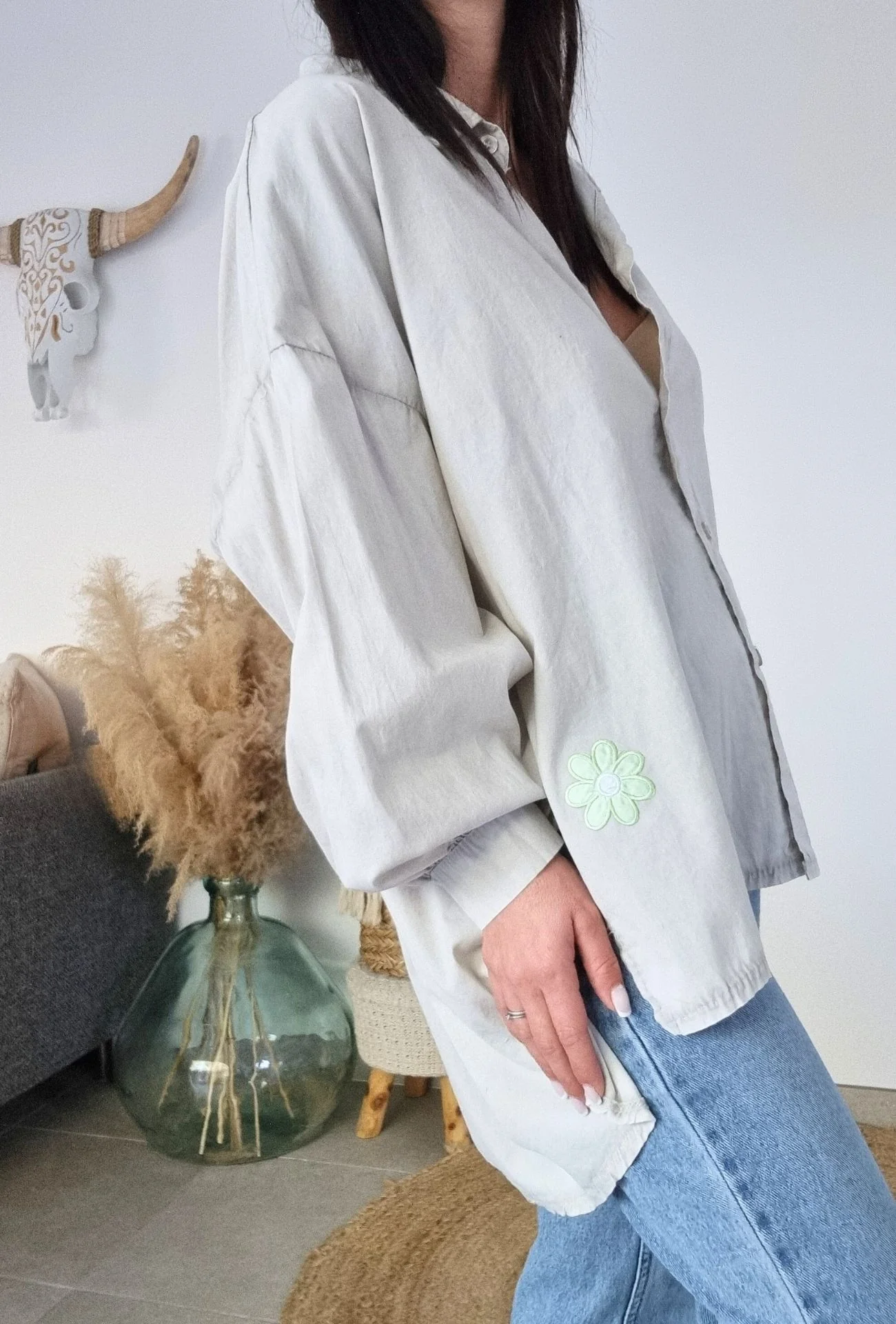 Chemise CHRISTINE sable – Image 2