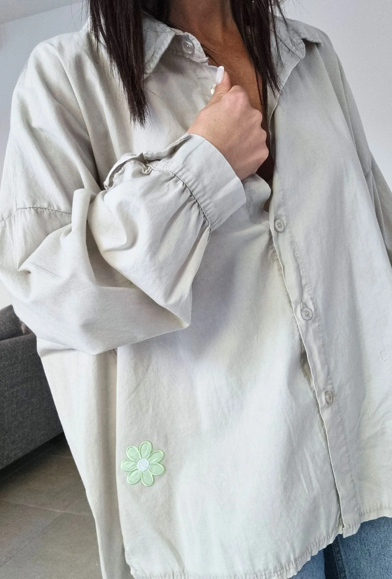 Chemise CHRISTINE sable – Image 4