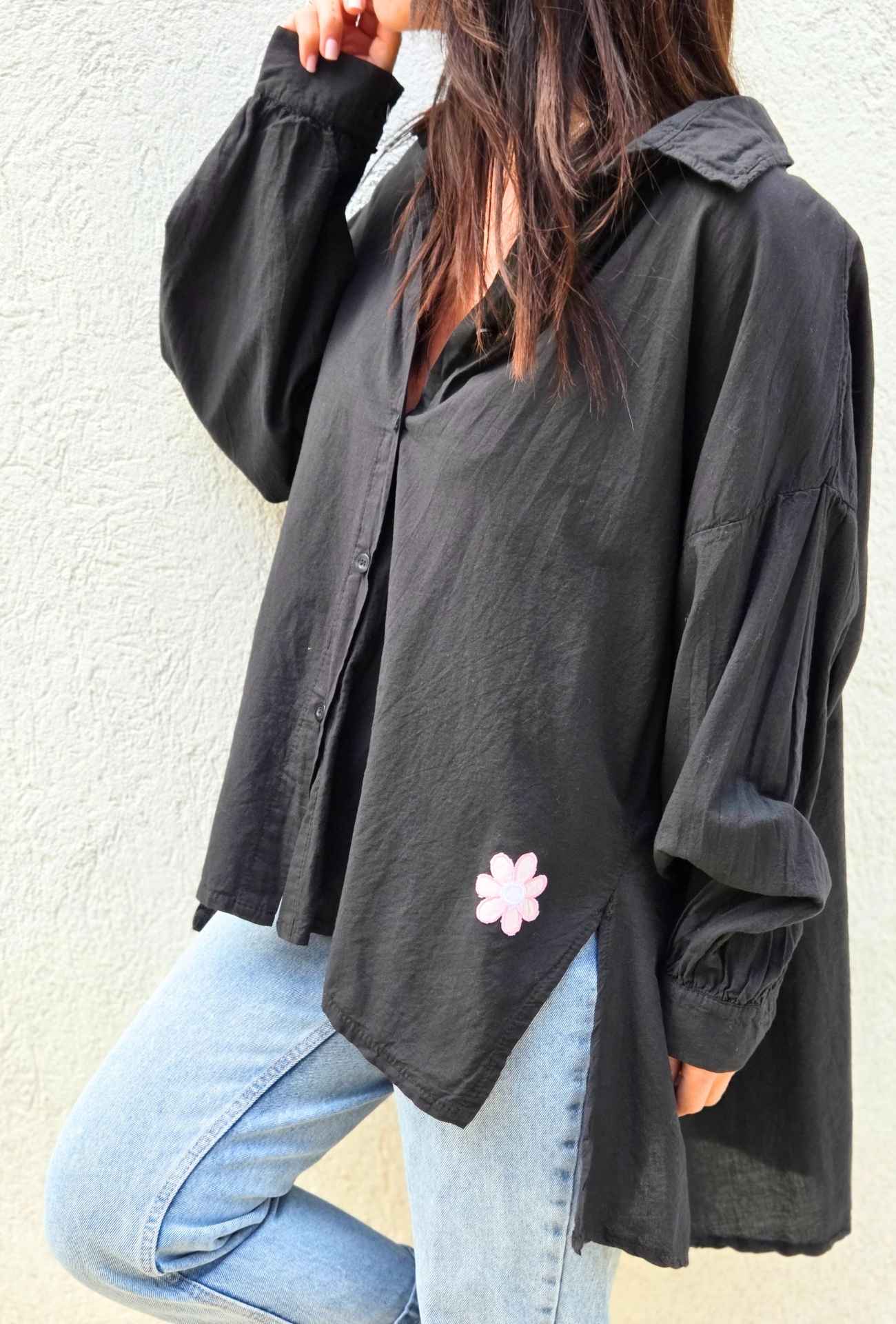 Chemise CHRISTINE Noir – Image 3