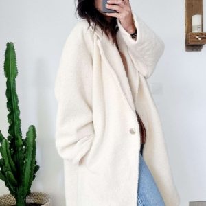 Manteau CHIARA blanc cassé