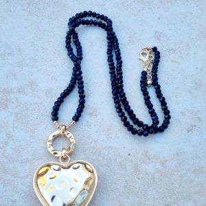 Collier coeur dorée