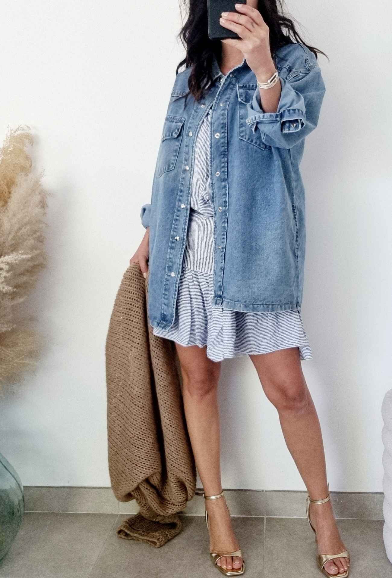 Robe courte rayures Mila – Image 3