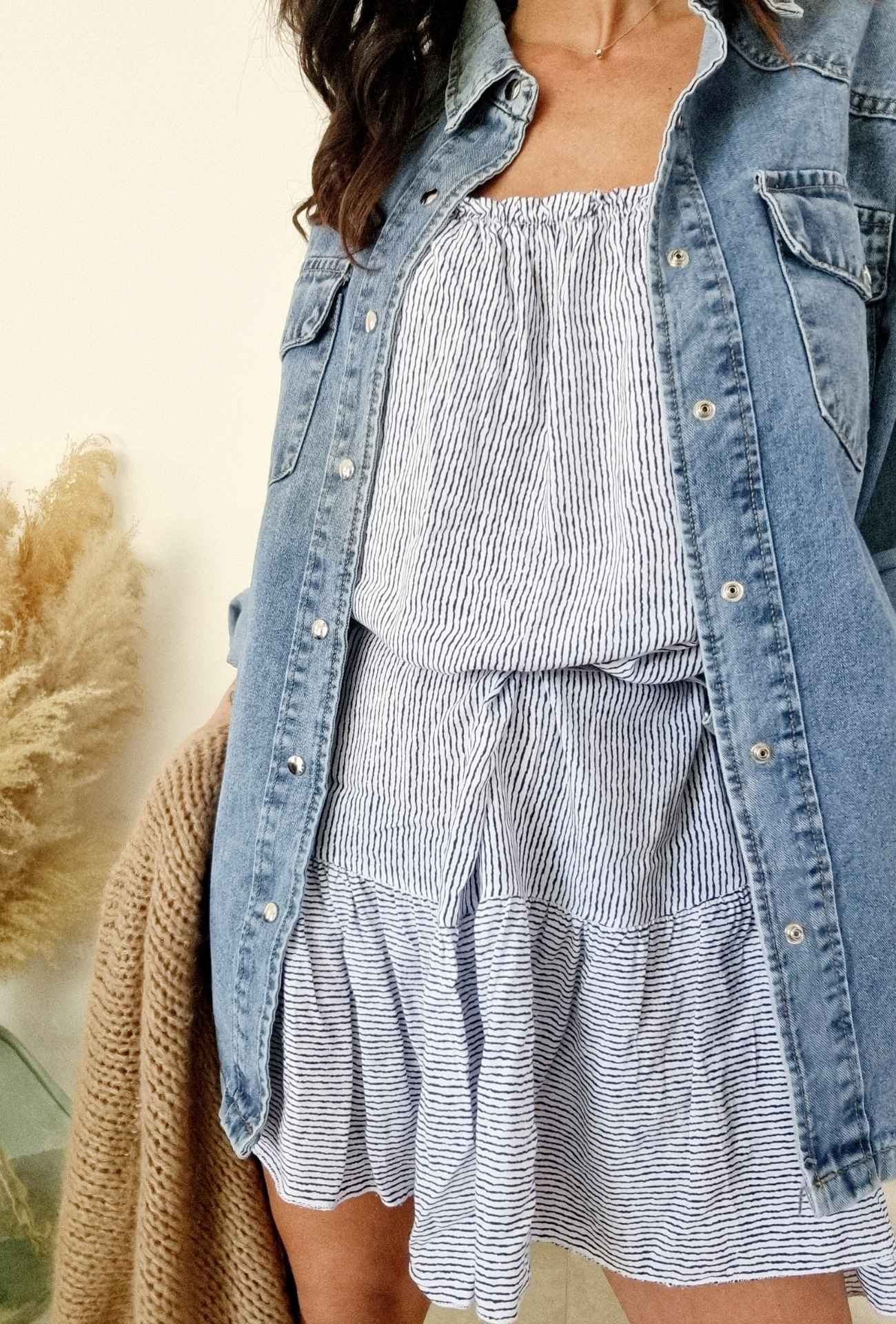 Robe courte rayures Mila