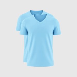 Pack de 2 Col V – Bleu Ciel