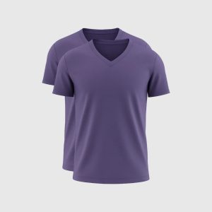 Pack de 2 Col V – Mauve