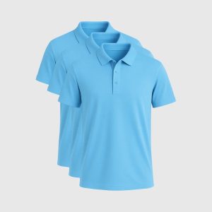 Pack de 3 Polos – Bleu Ciel