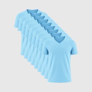 Pack de 9 Col V – Bleu Ciel