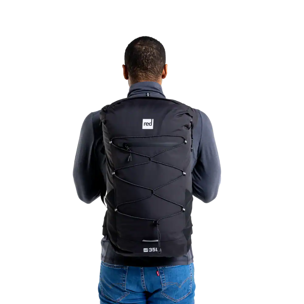 Sac à Dos léger et imperméable Red Original 35L – Noir – Image 4