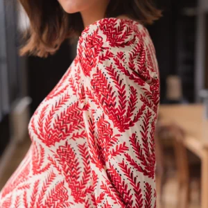 Thelma - Robe Femme Enceinte Comporta Rouge