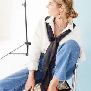 Alma - Foulard Full Moon Purple