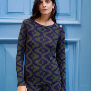 Mona - Top Femme Full Moon Purple