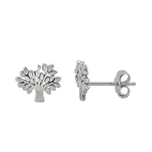 Arbre de vie, boucle d'oreille en argent sterling