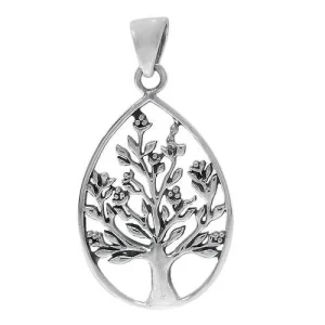 Arbre de vie, pendentif en argent sterling