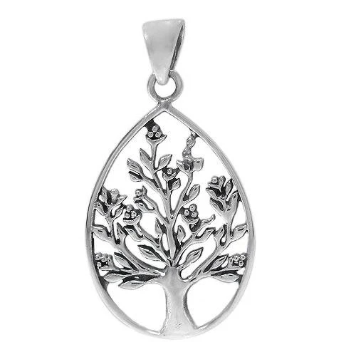 Arbre de vie, pendentif en argent sterling