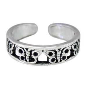 Bague d`orteil, papillons