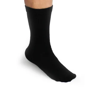 Bas de ville en laine d'alpaga noir - Fait au Québec