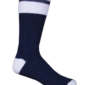 Bas en laine d'alpaga Tradition DENIM - Fait au Québec