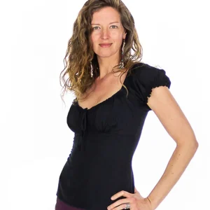 Blouse au bustier froncé élastiquée