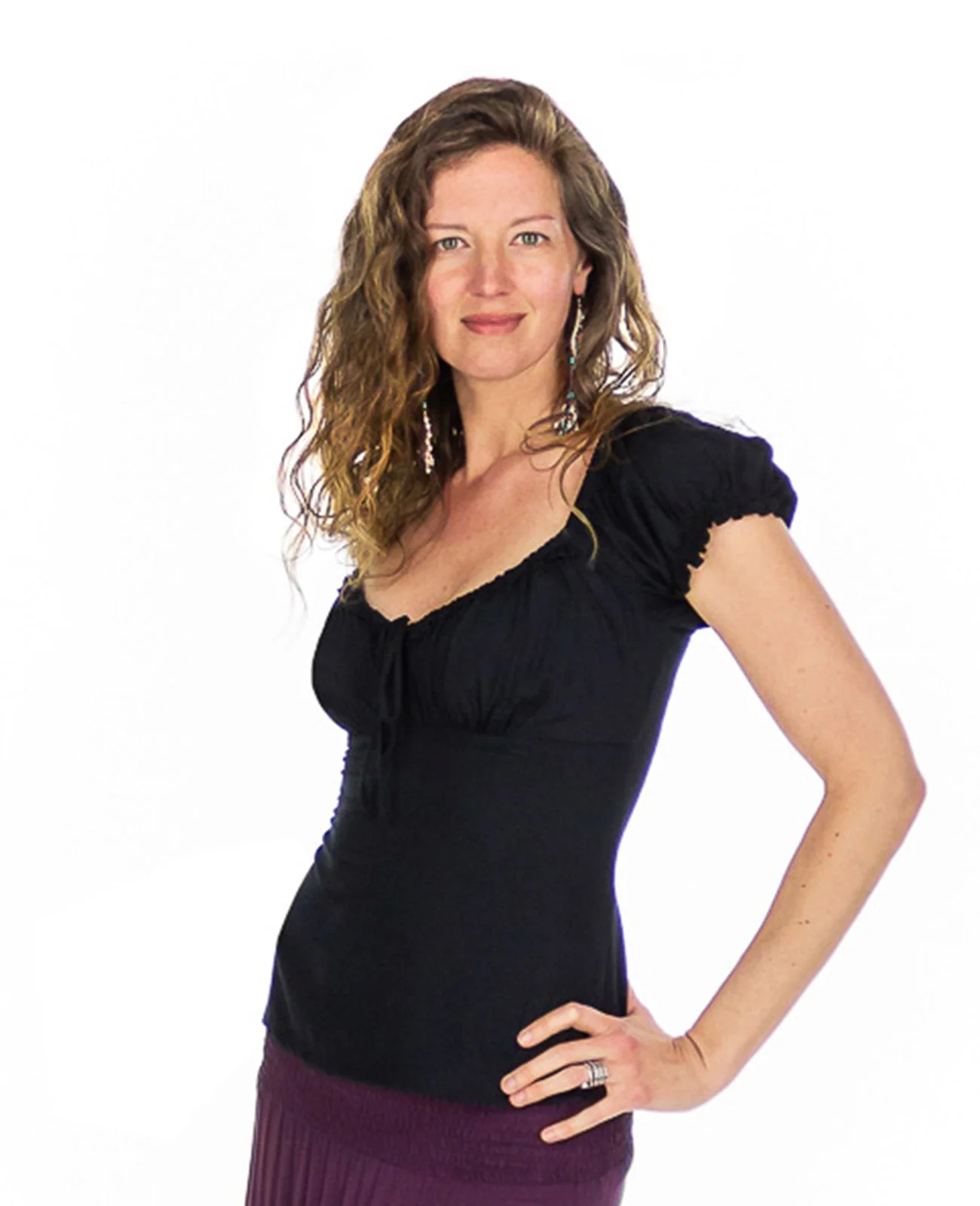 Blouse au bustier froncé élastiquée