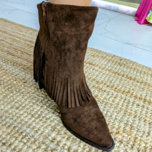 Bottines de cowboy « chocolat »