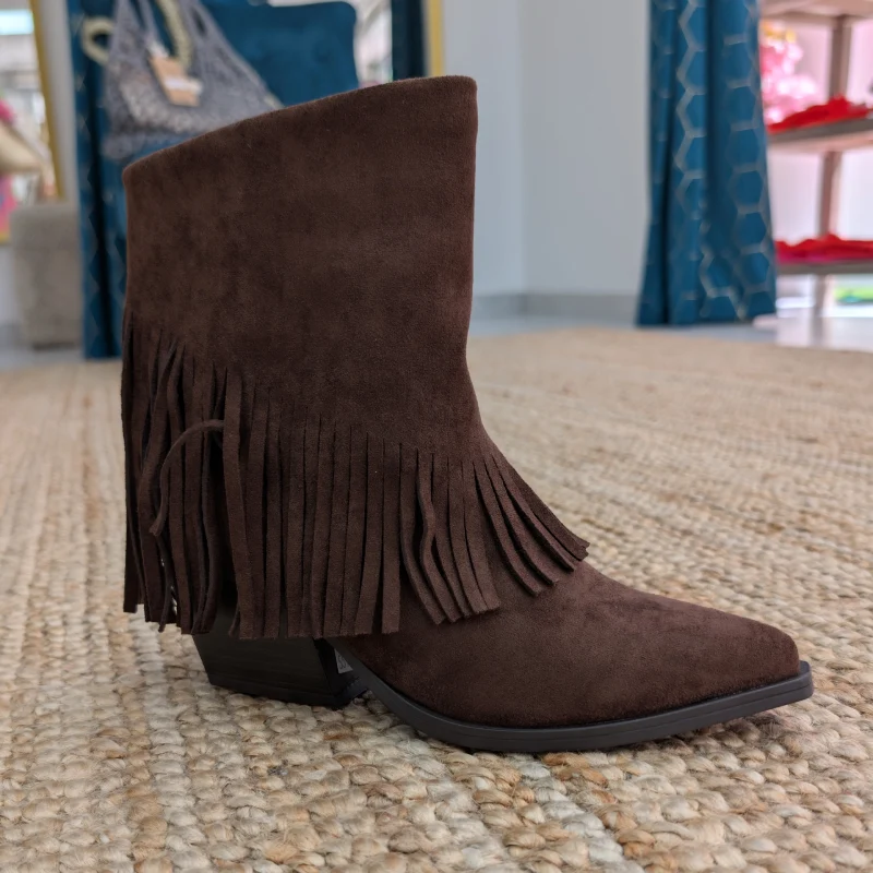 Bottines de cowboy « chocolat » – Image 3