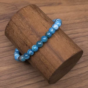 Bracelet en Apatite bleue