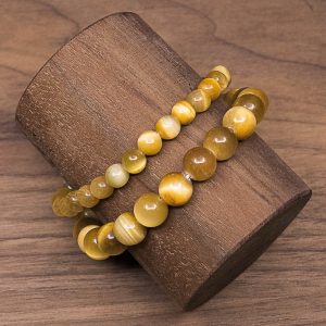 Bracelet en Oeil de Tigre Doré