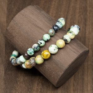 Bracelet en Variscite verte