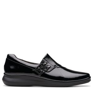 Clarks Lynell Slip | NOIR VERNI