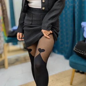 Collant argenté ou noir