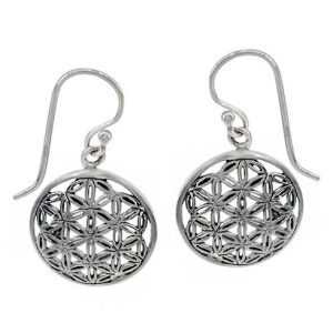 Fleur de vie , boucle d`oreille