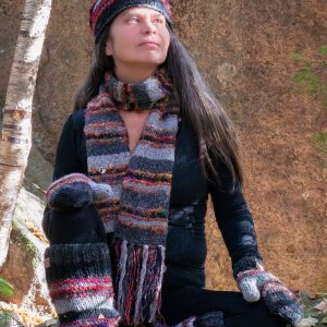 Foulard en laine avec soie recyclée