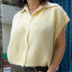 Please gilet sans manches « grand col »