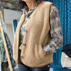 Please « gilet sans manches, mouton »