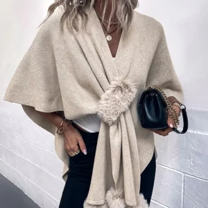 Gilet Poncho Femme