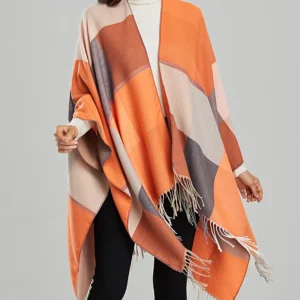 Grand Poncho Femme