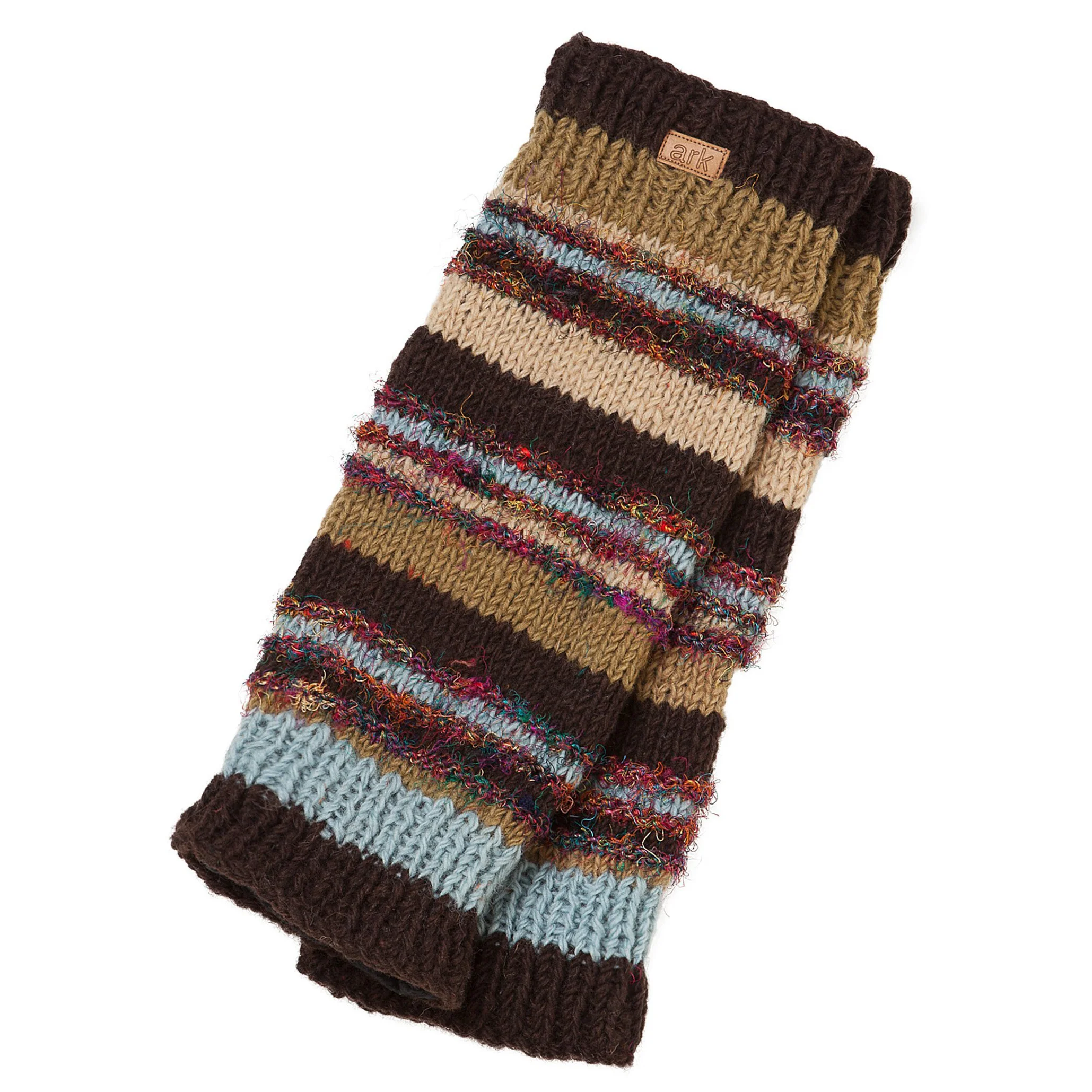 Jambières en laine avec soie recyclée. Leg Warmers. – Image 9