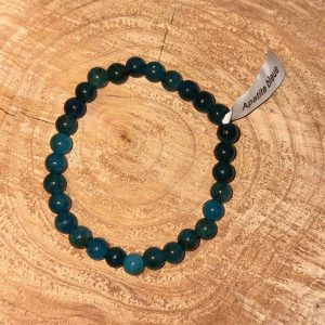 Bracelet pierre apatite bleue T1
