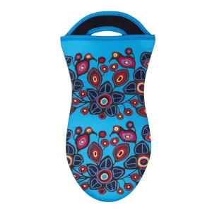 Mitaine de four / cuisine, Oiseaux et Fleurs de Norbert Morrisseau