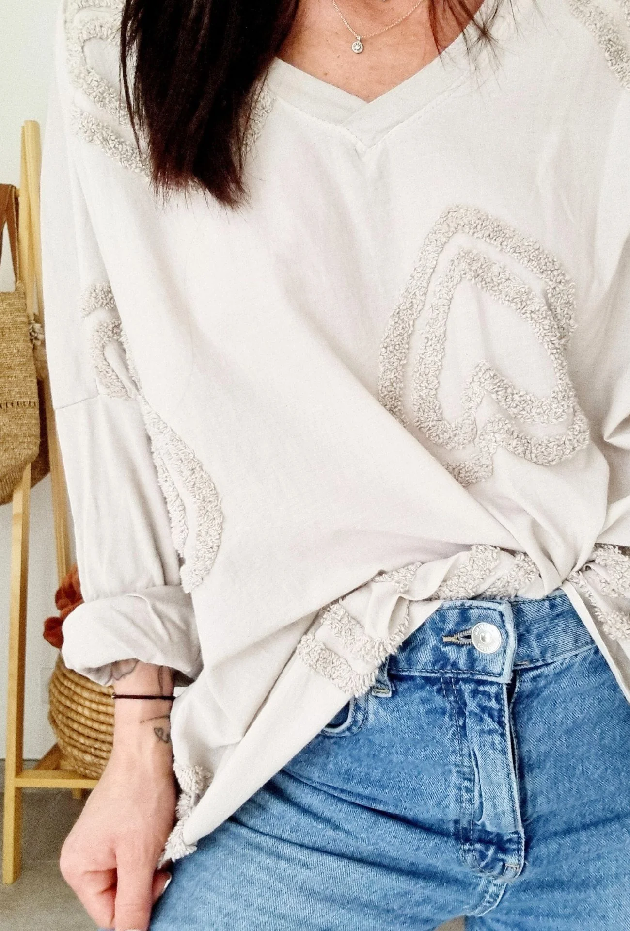 T-shirt LOVE YOU Beige