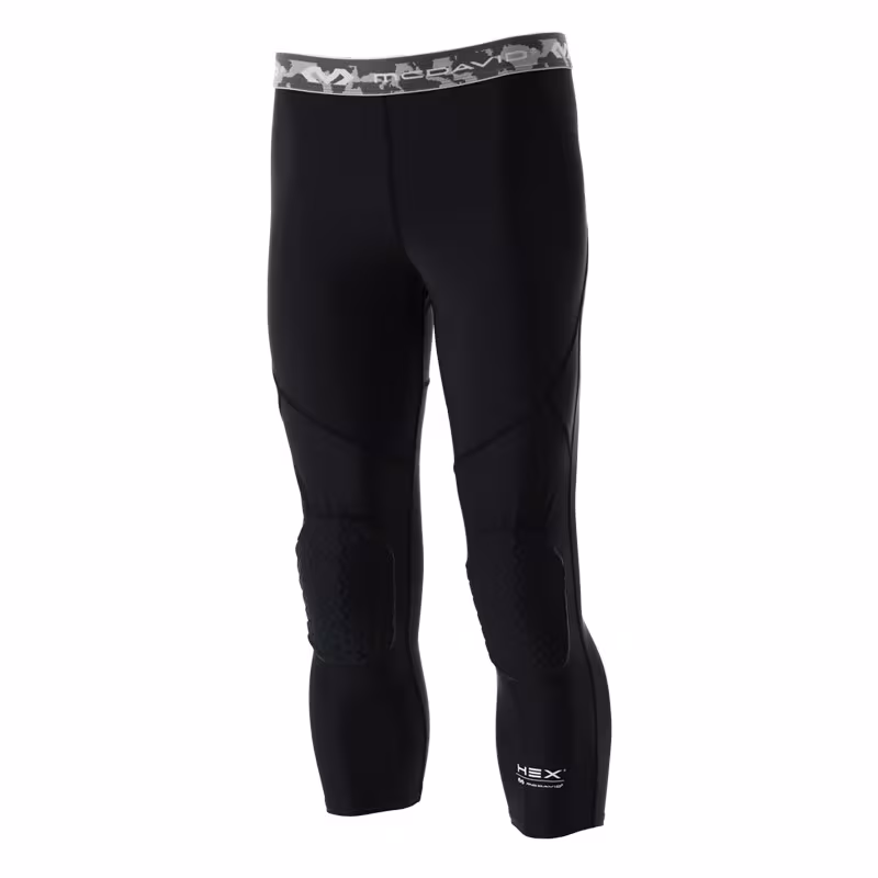 Pantalon de Compression 3/4 avec Genouillères McDavid Noir