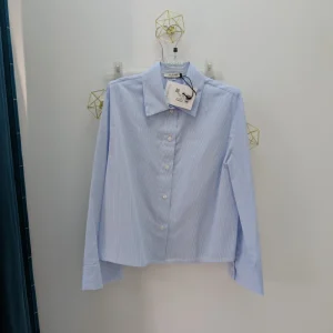 Please « chemise courte bleu »