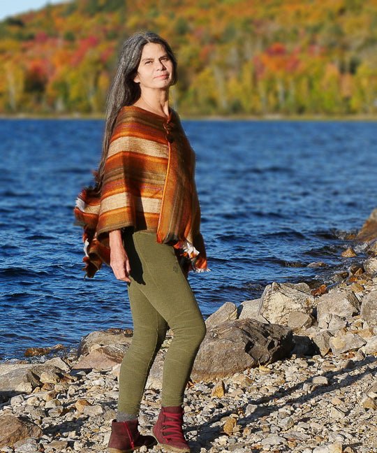 Poncho à boutons de l'Équateur