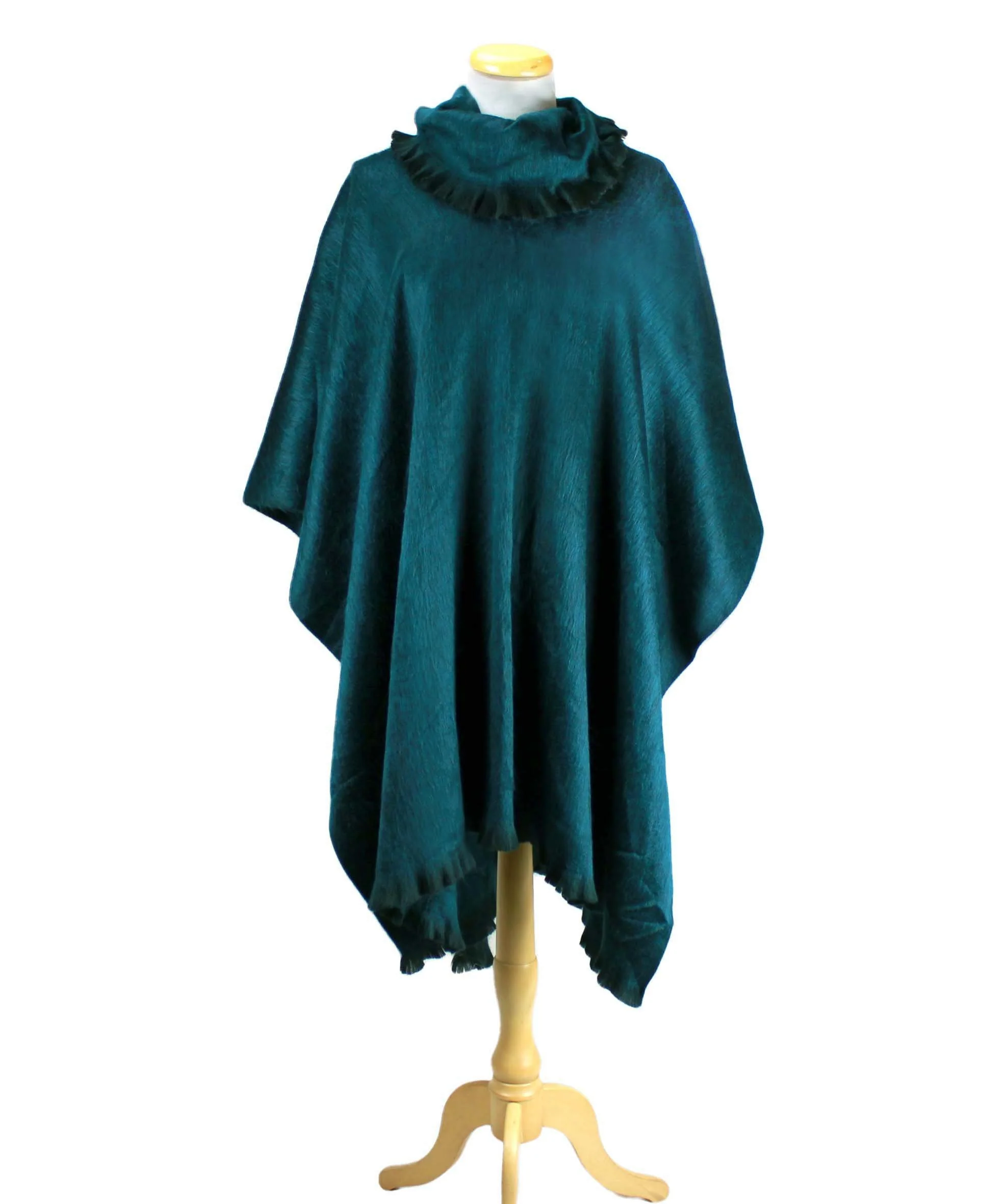 Poncho à col, mélange Alpaga – Image 5