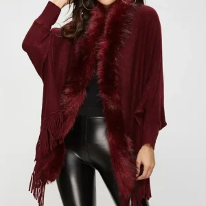 Poncho à Manche Femme