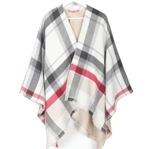 Poncho Carreaux Rétro
