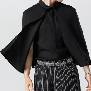 Poncho Cape Chemise Homme